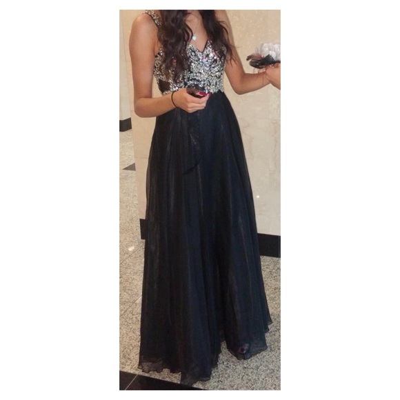 Beaded Tule Prom Dress - Picture 6 of 7